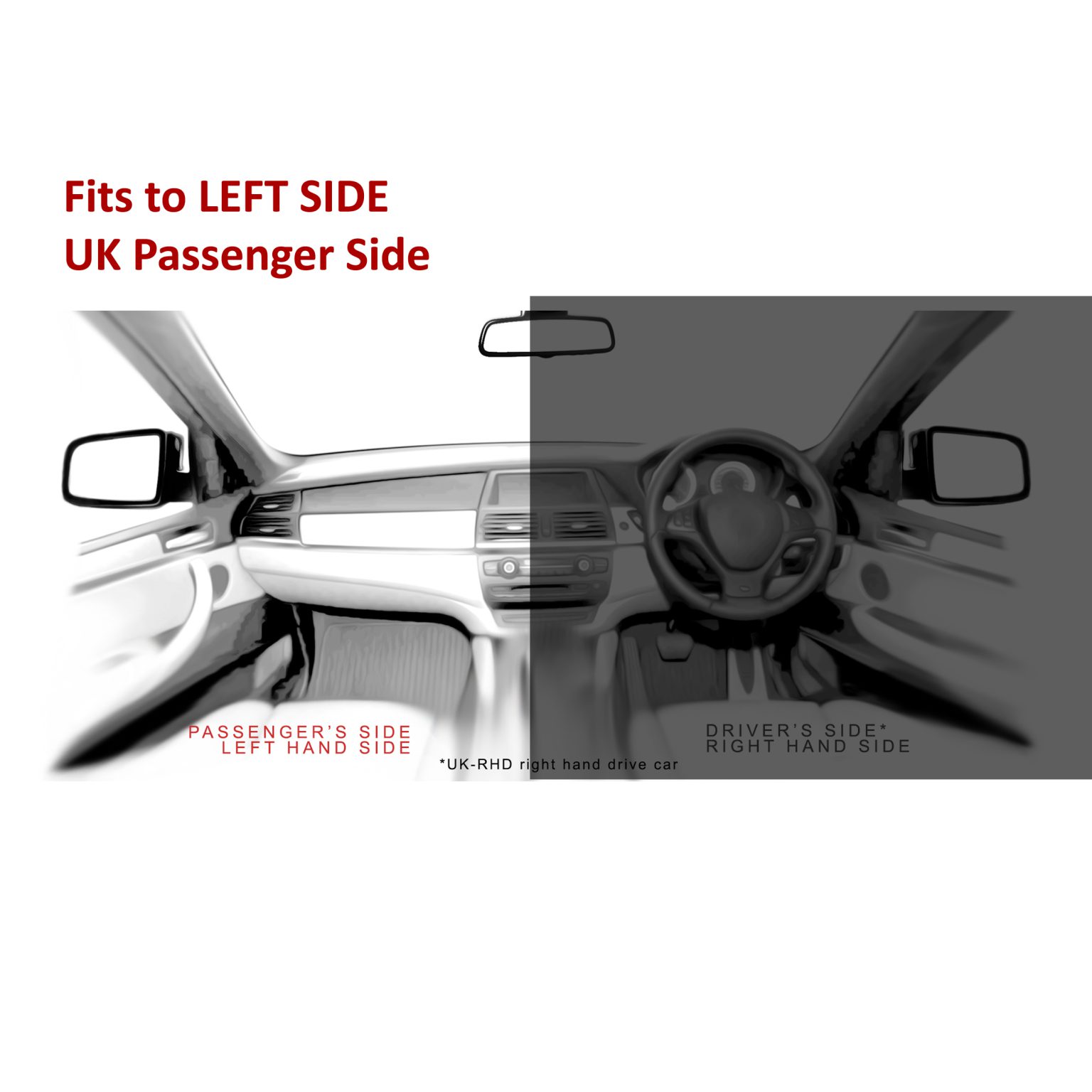 Ford Transit Custom Wing Mirror Indicator LEFT HAND ( UK Passenger Side