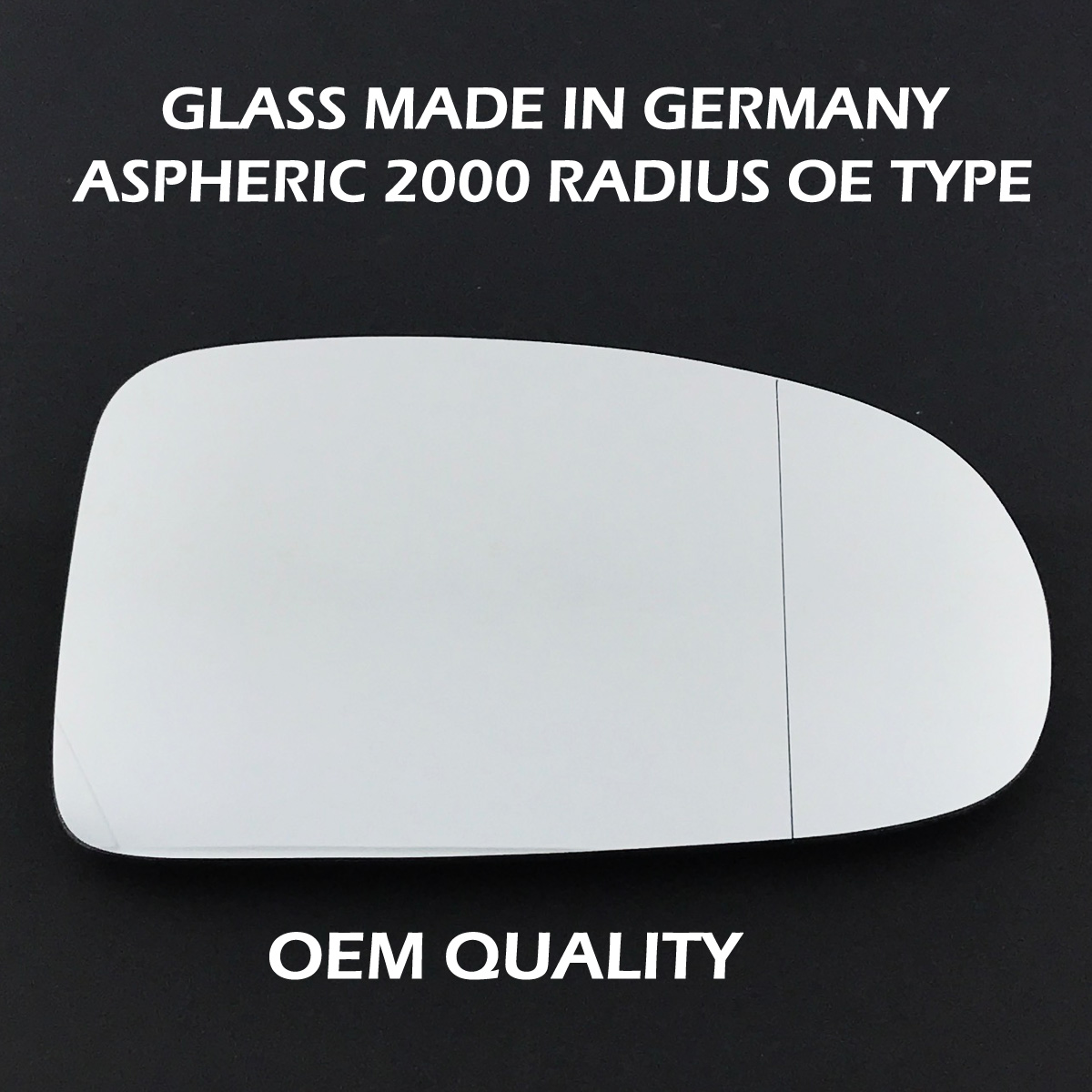 Toyota Avensis Wing Mirror Glass RIGHT HAND ( UK Driver Side ) 2009 to 2015 – Wide Angle Wing Mirror