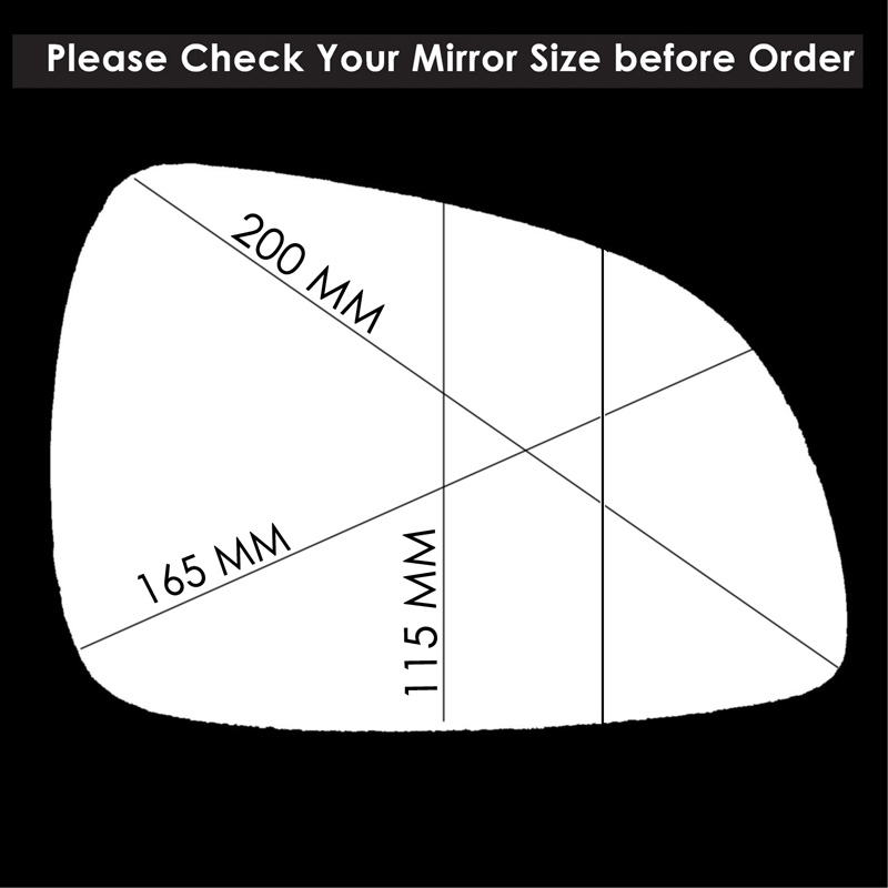Vauxhall Astra VAN Wing Mirror Glass RIGHT HAND ( UK Driver Side ) 2010 to 2016 [ Model MK5 VAN ] – Wide Angle Wing Mirror