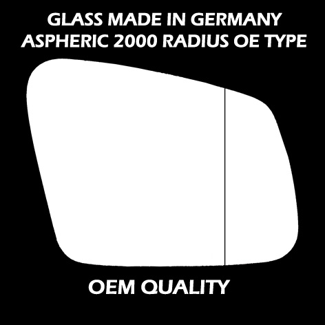 Mercedes A Class  Wing Mirror Glass RIGHT HAND ( UK Driver Side ) 2013 to 2018 – Wide Angle Wing Mirror ( W176 )