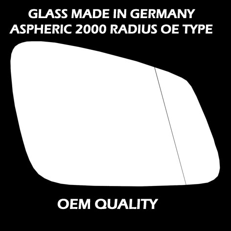 BMW 7 Series Wing Mirror Glass RIGHT HAND ( UK Driver Side ) 2009 to 2015 – Wide Angle Wing Mirror