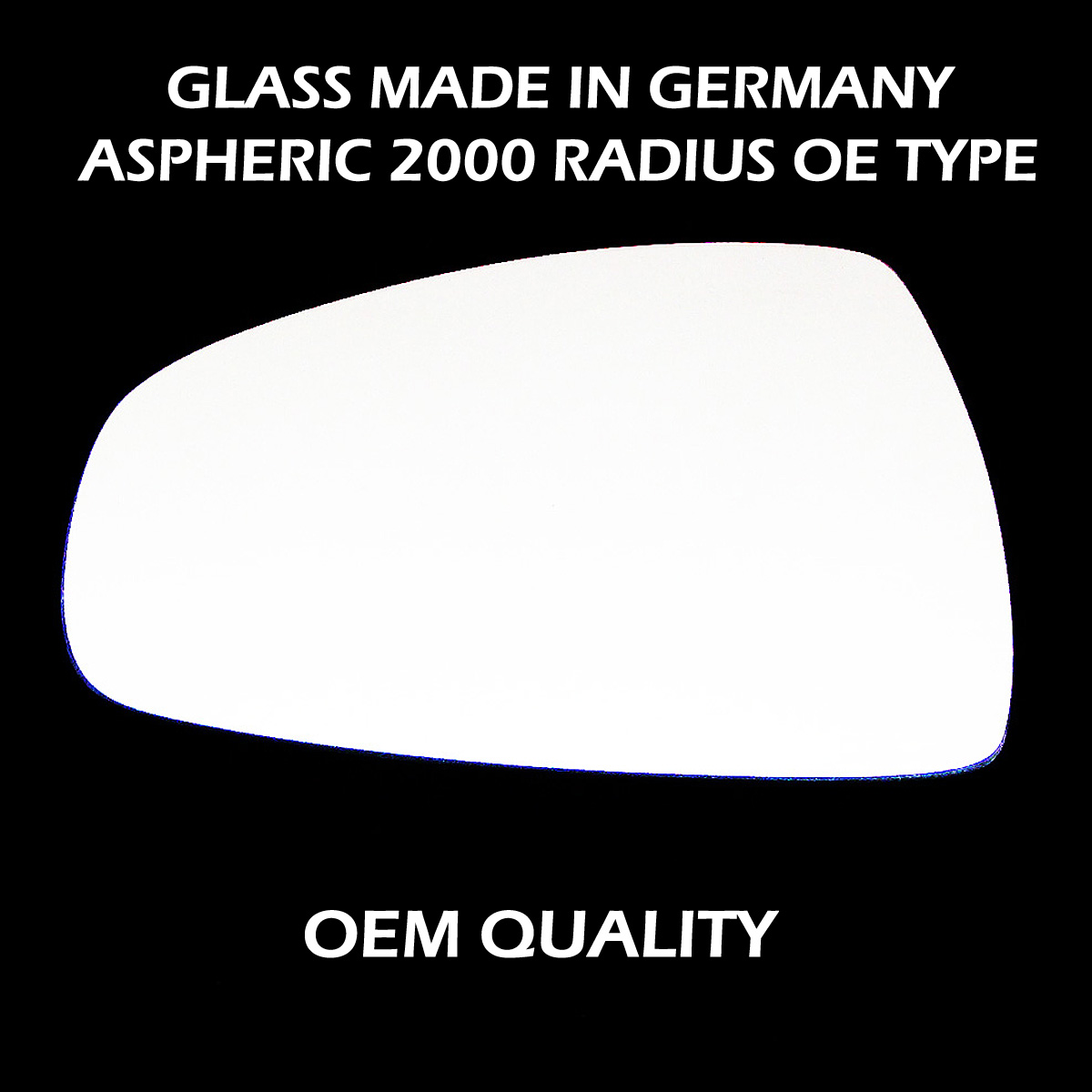 Audi S1 Wing Mirror Glass LEFT HAND ( UK Passenger Side ) 2014 to 2020 – Convex Wing Mirror