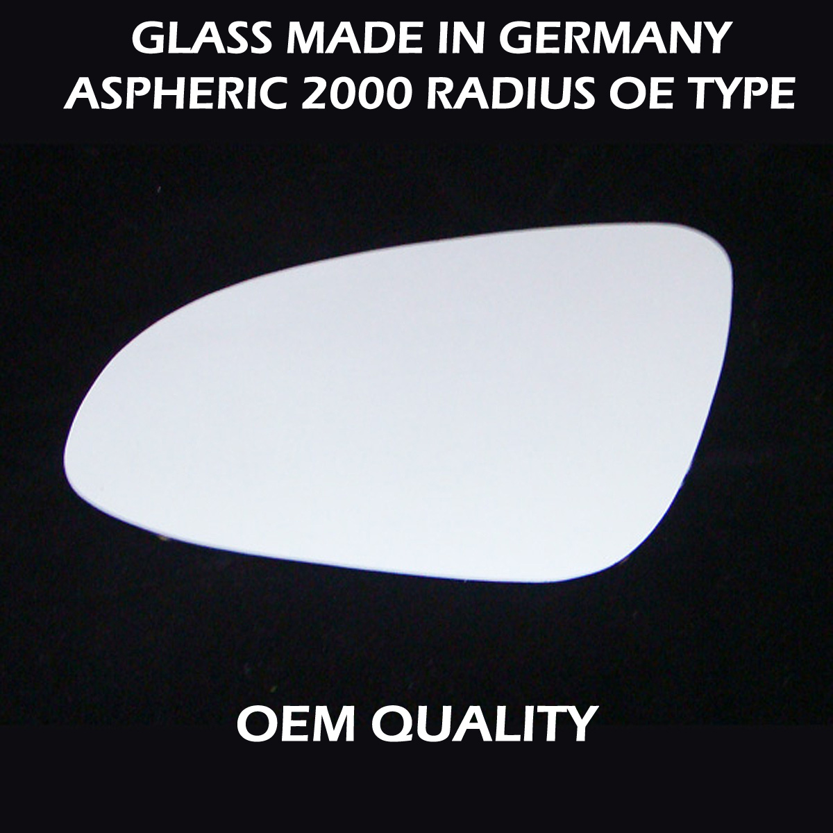 Toyota C HR Wing Mirror Glass LEFT HAND ( UK Passenger Side ) 2016 to 2020 – Convex Wing Mirror