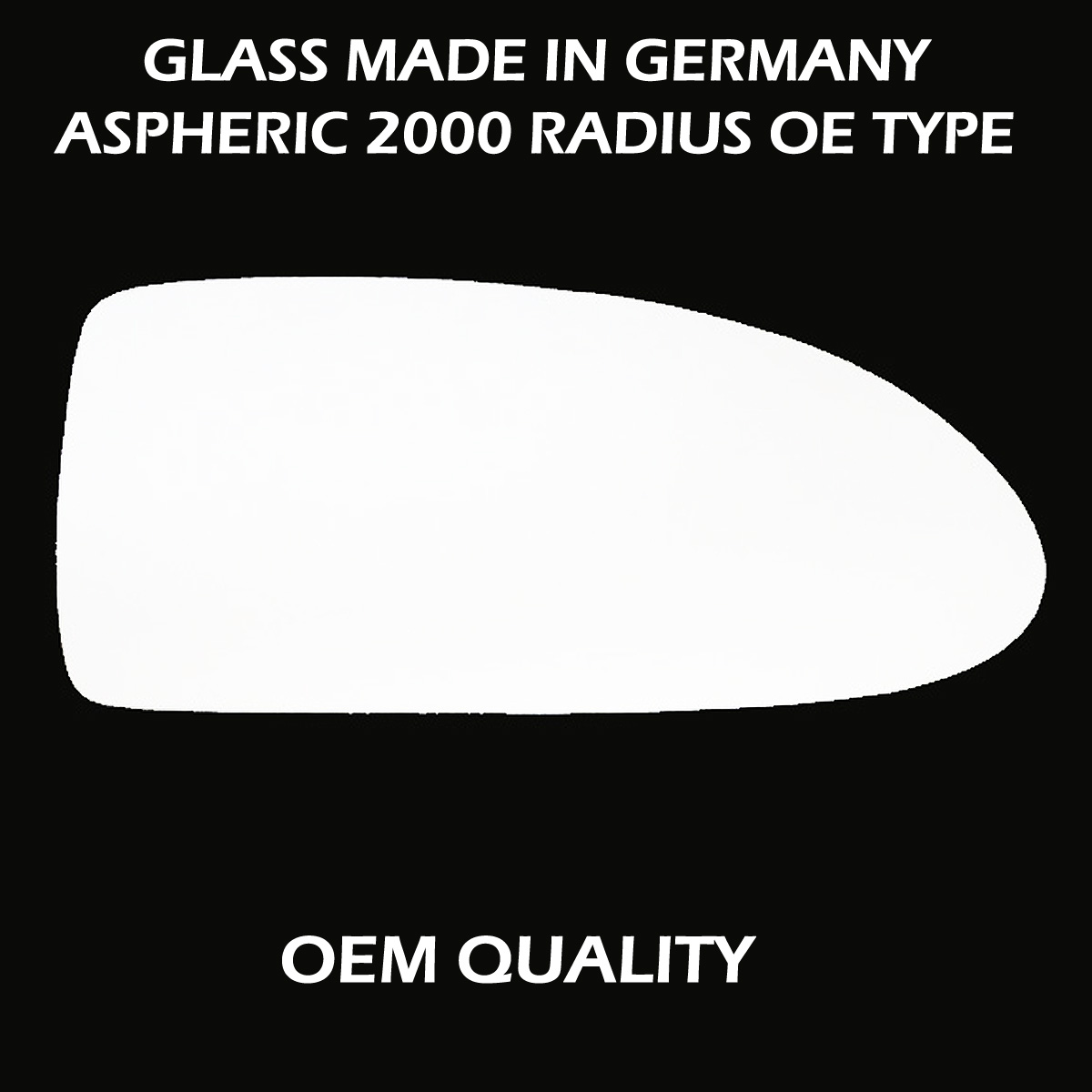 Hyundai Accent Wing Mirror Glass RIGHT HAND ( UK Driver Side ) 2005 to 2012 – Convex Wing Mirror