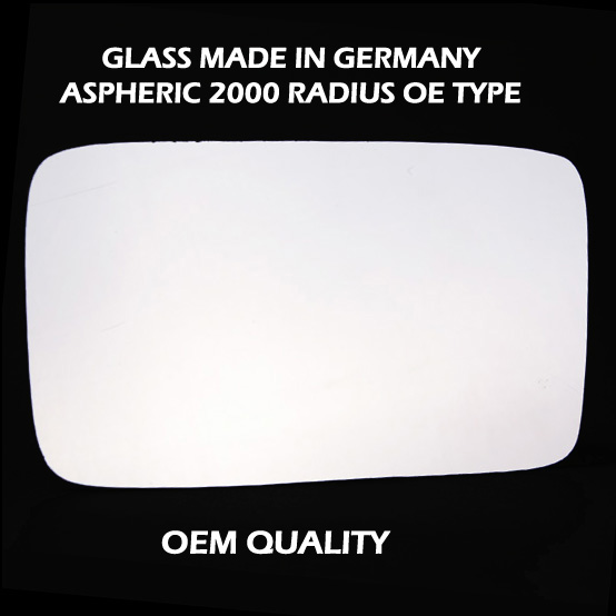 Volkswagen Golf Wing Mirror Glass LEFT HAND ( UK Passenger Side ) 1992 to 1996 – Convex Wing Mirror