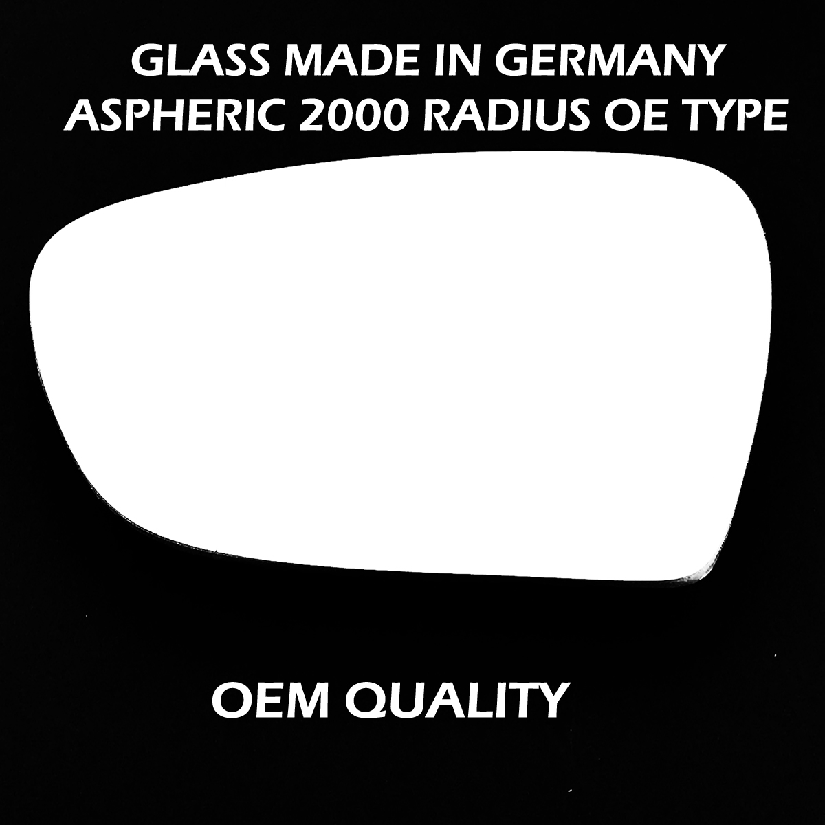 KIA Ceed Wing Mirror Glass LEFT HAND ( UK Passenger Side ) 2012 to 2019 – Convex Wing Mirror