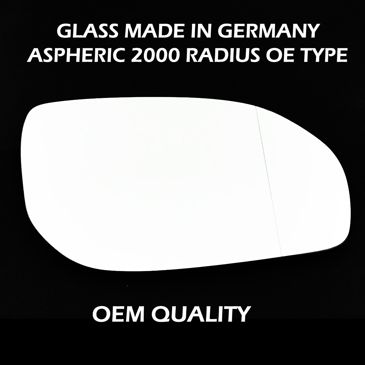Hyundai Santa Fe Wing Mirror Glass RIGHT HAND ( UK Driver Side ) 2015 to 2018 – Wide Angle Wing Mirror