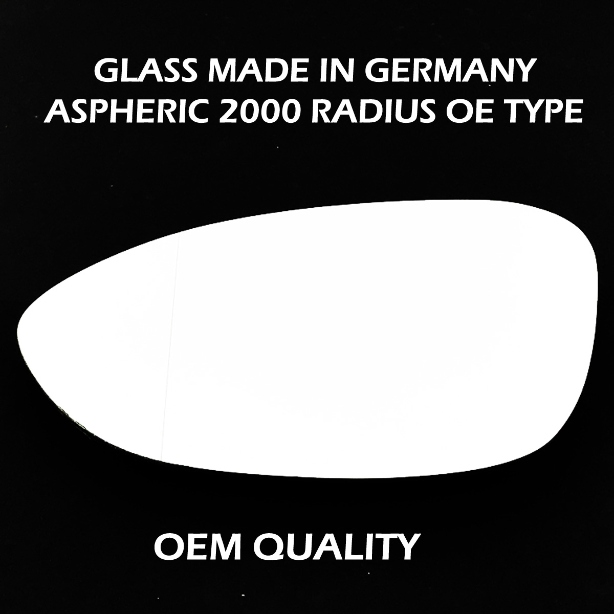 BMW Z4 Wing Mirror Glass LEFT HAND ( UK Passenger Side ) 2009 to 2016 – Wide Angle Wing Mirror