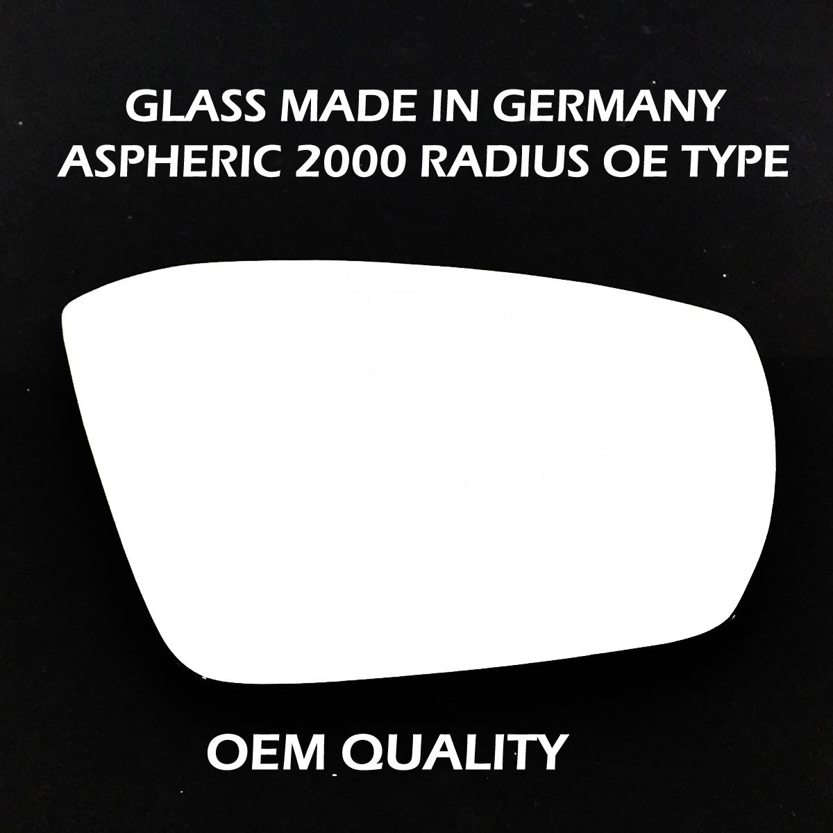 Skoda Octavia Wing Mirror Glass RIGHT HAND ( UK Driver Side ) 2012 to 2019 – Convex Wing Mirror