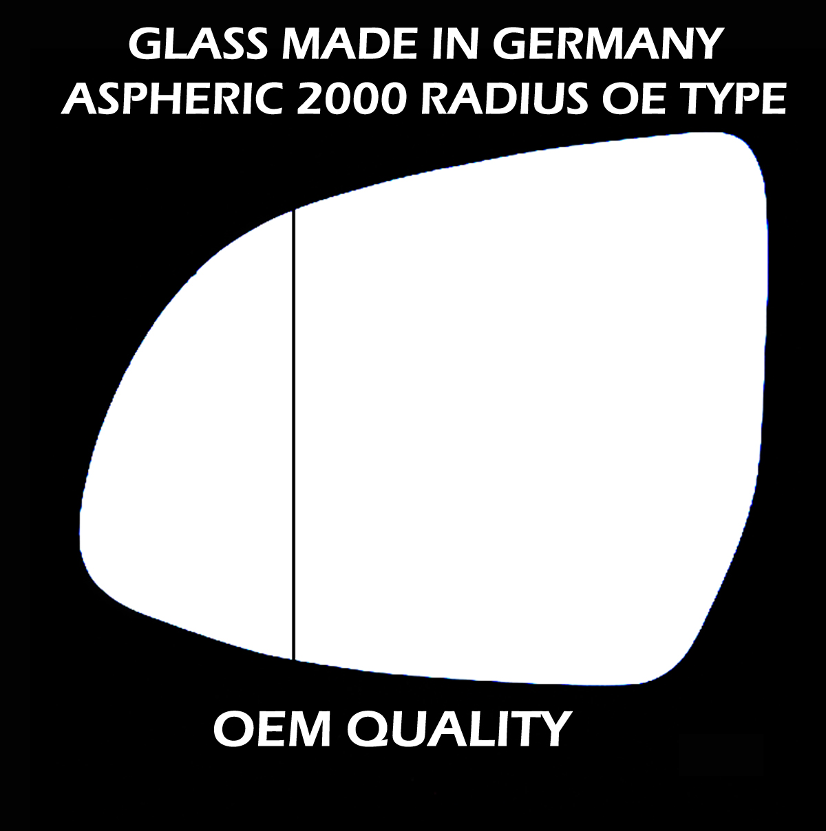 BMW X3 Wing Mirror Glass LEFT HAND ( UK Passenger Side ) 2015 to 2020 – Wide Angle Wing Mirror