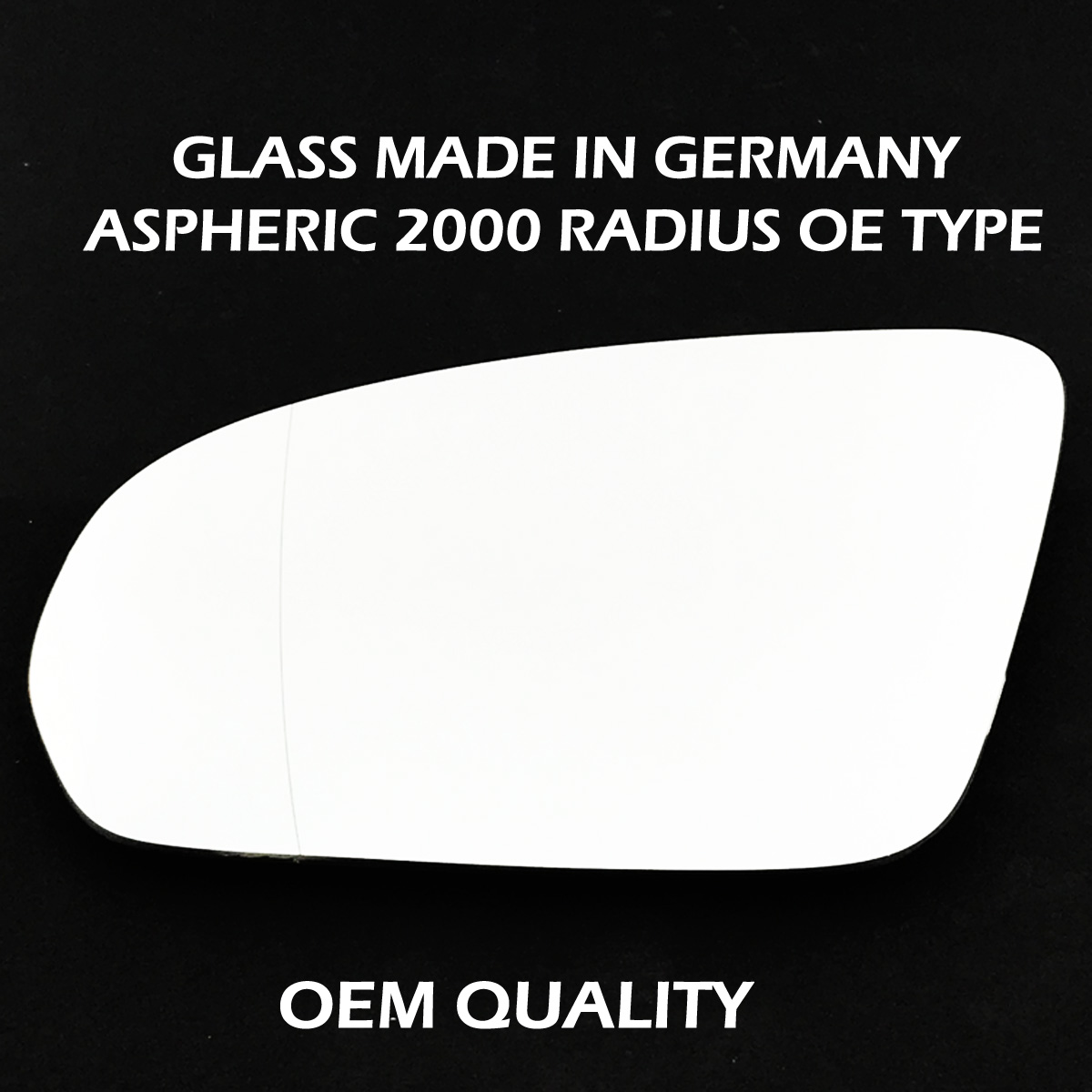 Mercedes S Class  Wing Mirror Glass LEFT HAND ( UK Passenger Side ) 2013 to 2020 – Wide Angle Wing Mirror ( W222 )