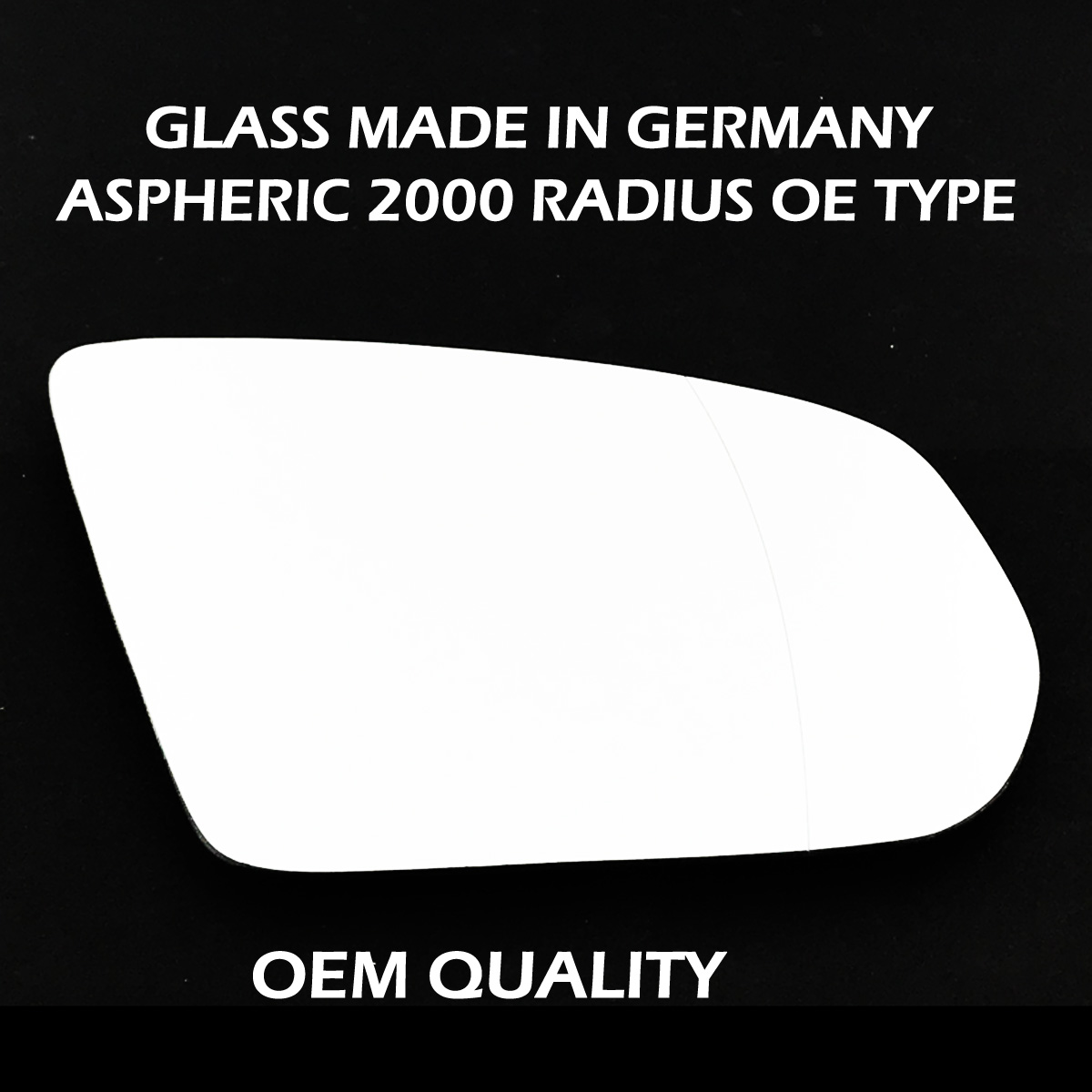 Mercedes C Class  Wing Mirror Glass RIGHT HAND ( UK Driver Side ) 2015 to 2018 – Wide Angle Wing Mirror ( W205 )