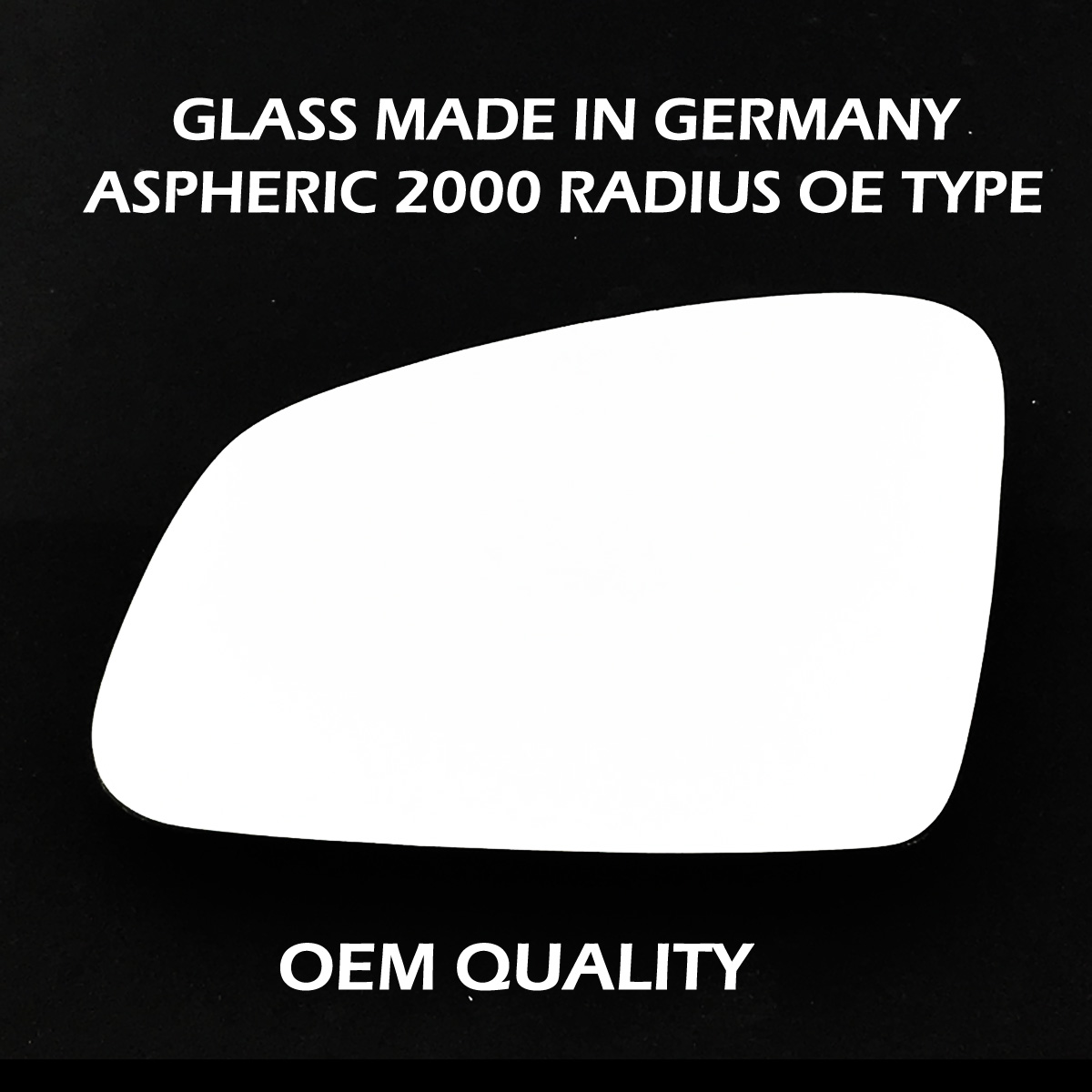 Smart Smart Wing Mirror Glass LEFT HAND ( UK Passenger Side ) 2014 to 2018 – Convex Wing Mirror