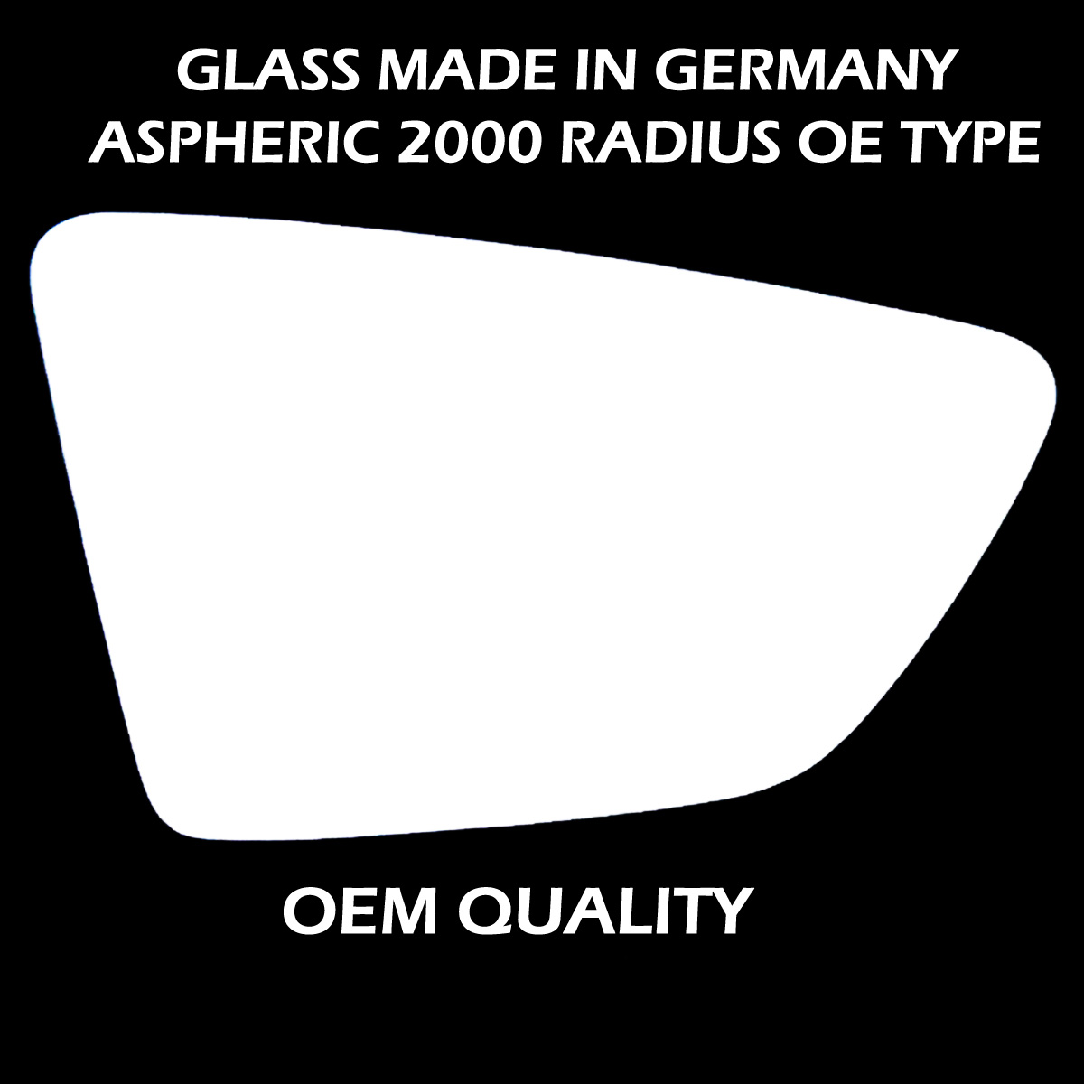 SEAT Leon Wing Mirror Glass RIGHT HAND ( UK Driver Side ) 2013 to 2021 – Convex Wing Mirror