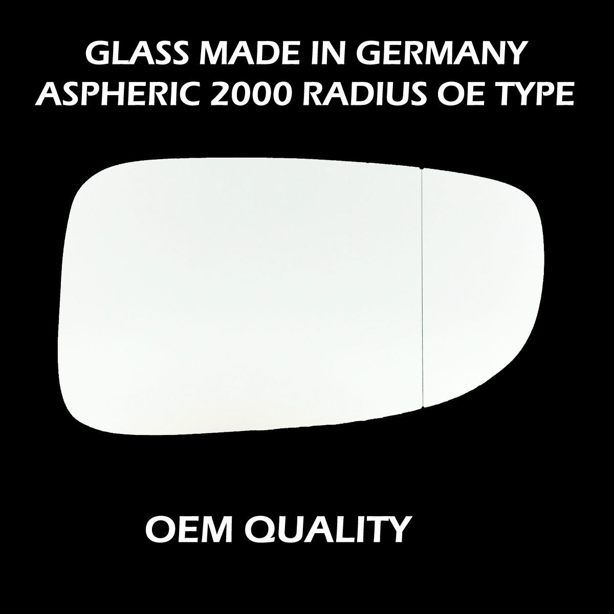 Mazda 3 Wing Mirror Glass RIGHT HAND ( UK Driver Side ) 2013 to 2019 – Wide Angle Wing Mirror
