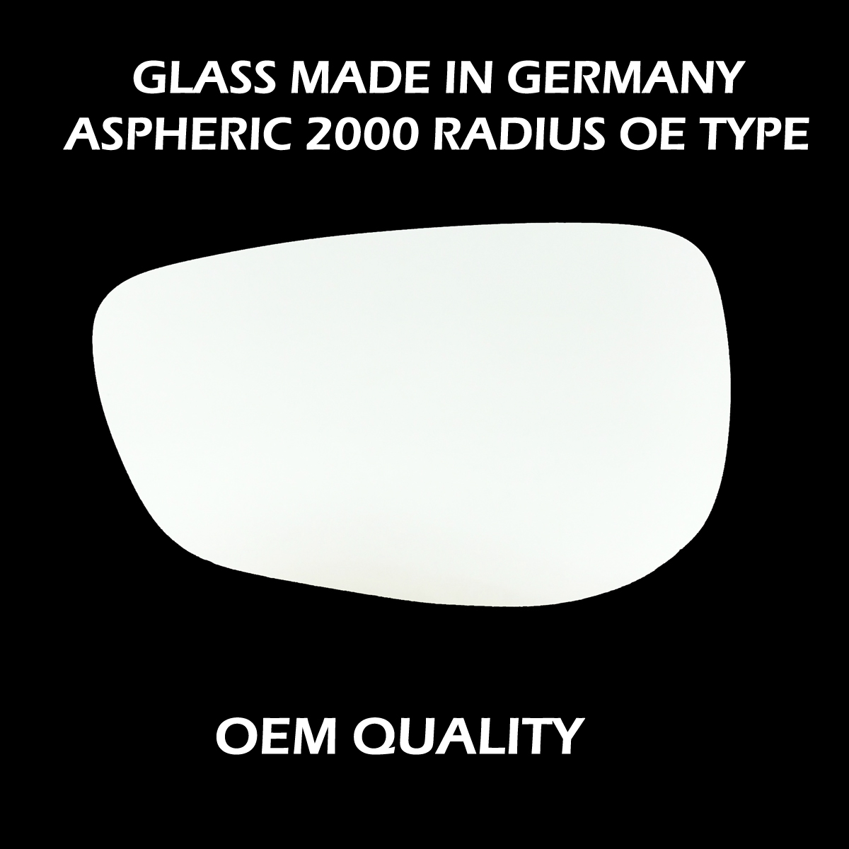 Citroen C Elysee Wing Mirror Glass LEFT HAND ( UK Passenger Side ) 2012 to 2020 – Convex Wing Mirror