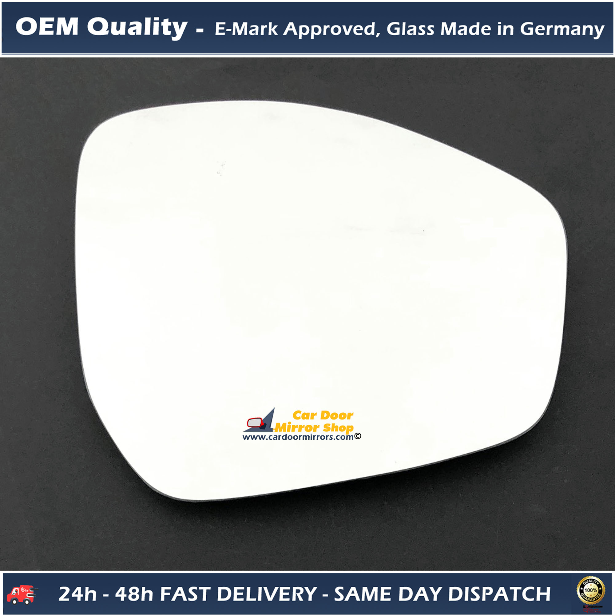 Jaguar E Pace Wing Mirror Glass RIGHT HAND ( UK Driver Side ) 2017 to 2020 – Convex Wing Mirror