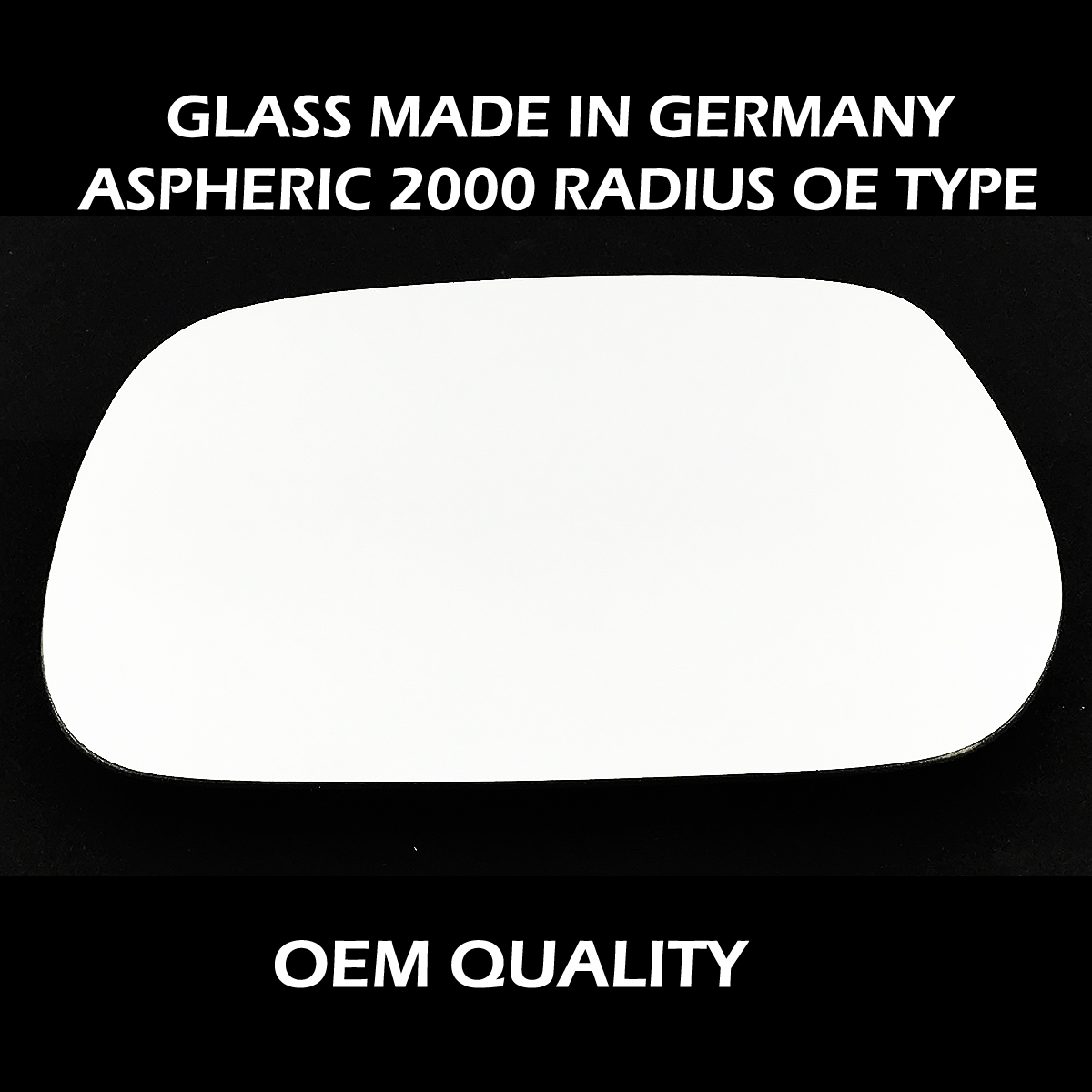 Toyota Avensis Verso Wing Mirror Glass LEFT HAND ( UK Passenger Side ) 2003 to 2005 – Convex Wing Mirror