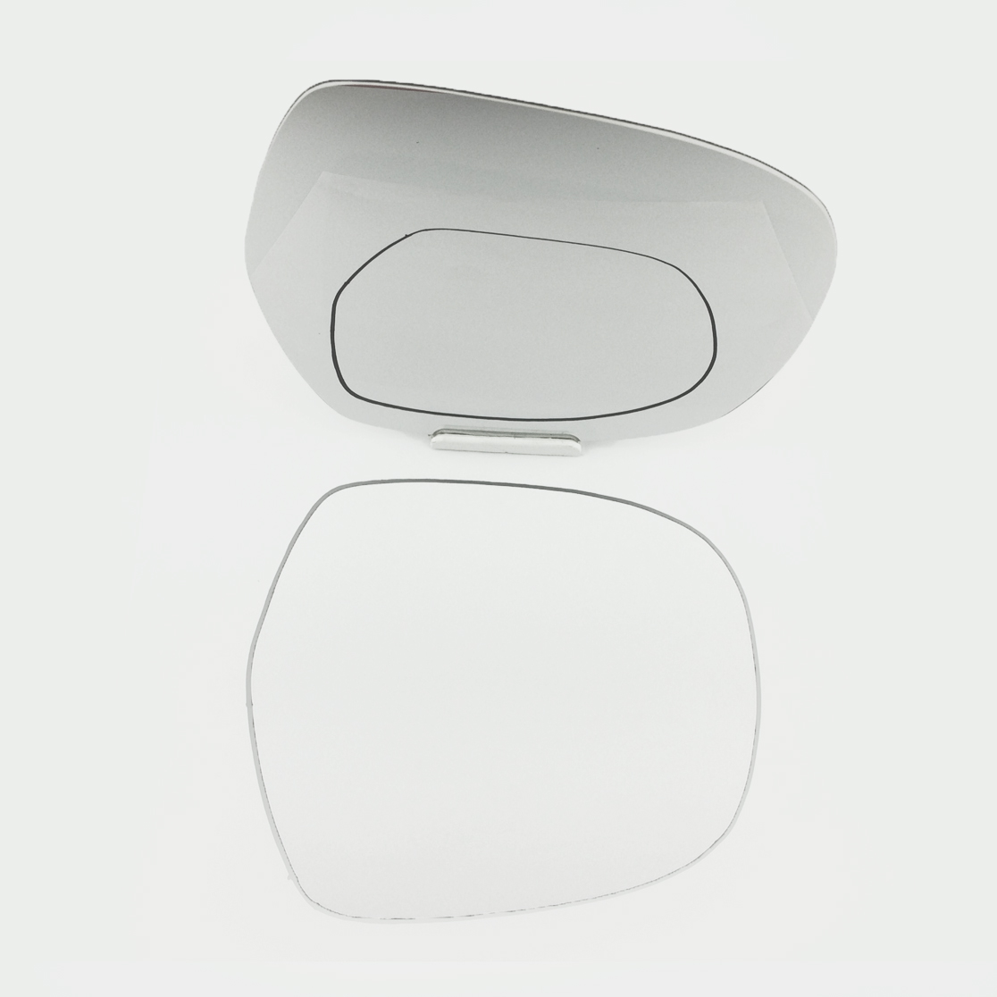 Toyota Landcruiser Prado Wing Mirror Glass RIGHT HAND ( UK Driver Side ) 2009 to 2016 – Convex Wing Mirror