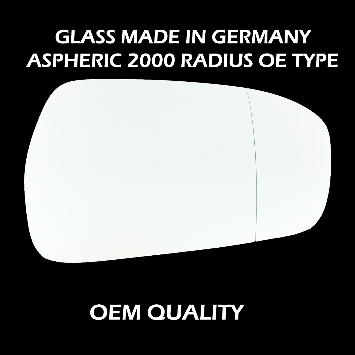 Ford Mondeo Wing Mirror Glass RIGHT HAND ( UK Driver Side ) 2014 to 2020 – Wide Angle Wing Mirror