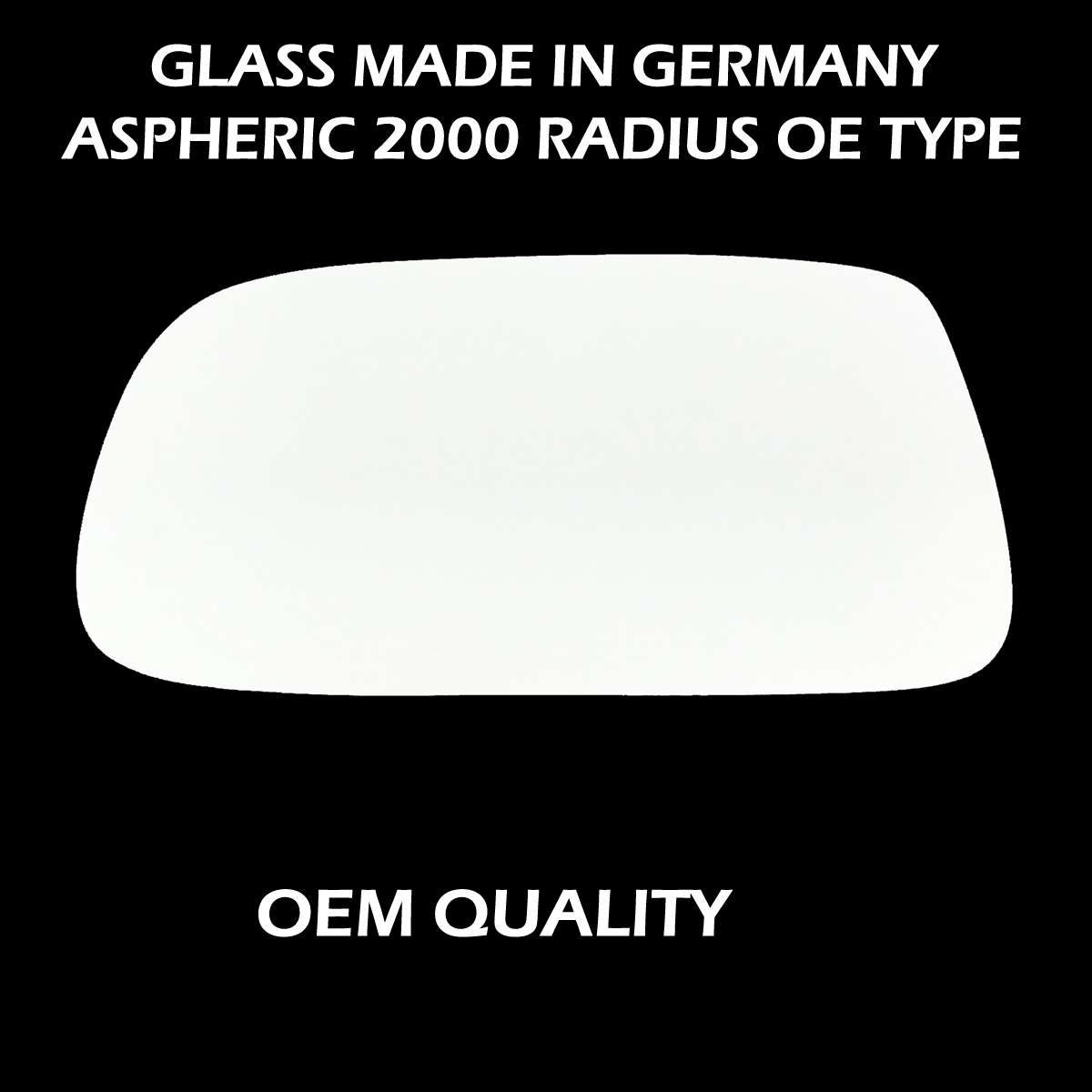 Toyota Corolla Wing Mirror Glass LEFT HAND ( UK Passenger Side ) 1998 to 2001 – Convex Wing Mirror