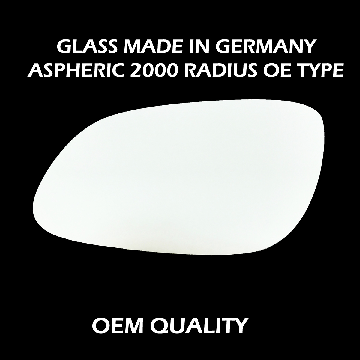 Porsche Cayenne Wing Mirror Glass LEFT HAND ( UK Passenger Side ) 2003 to 2006 – Convex Wing Mirror