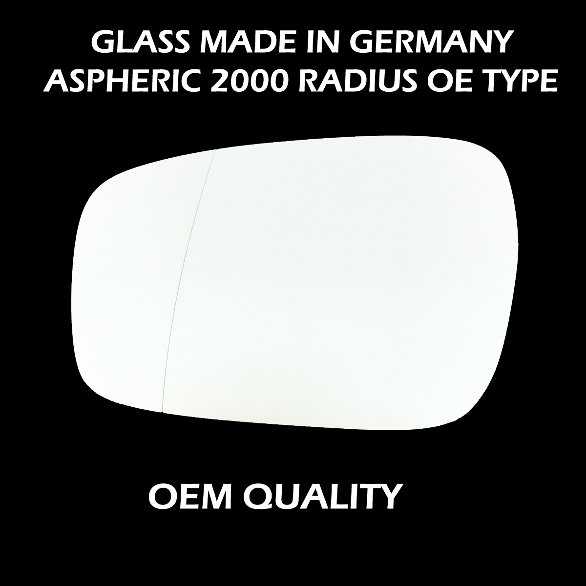 Ford Galaxy Wing Mirror Glass LEFT HAND ( UK Passenger Side ) 2015 to 2020 – Wide Angle Wing Mirror