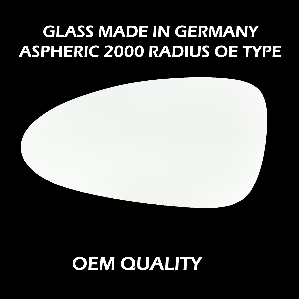 Porsche Macan Wing Mirror Glass LEFT HAND ( UK Passenger Side ) 2014 to 2018 – Convex Wing Mirror