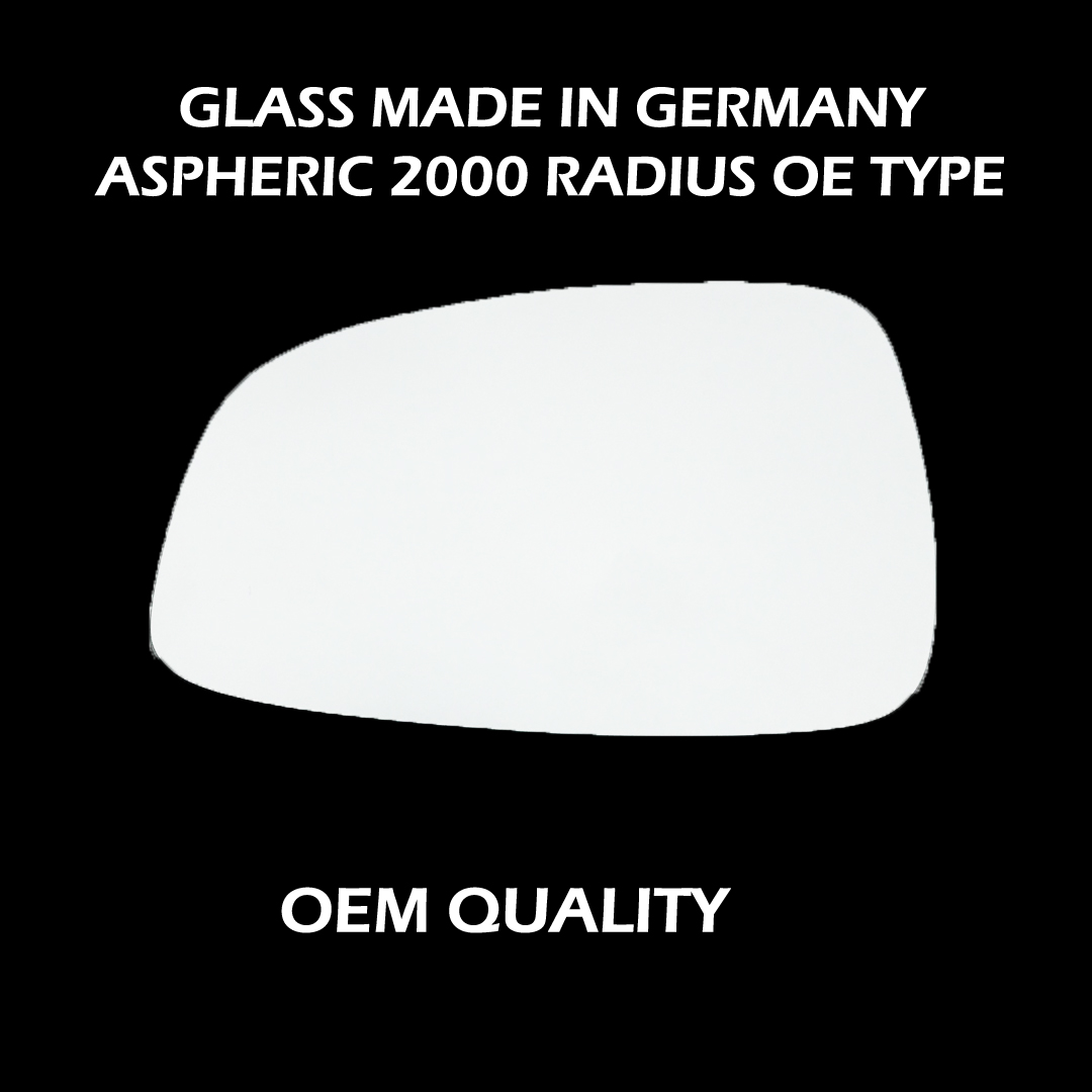 Porsche Cayenne Wing Mirror Glass LEFT HAND ( UK Passenger Side ) 2011 to 2018 – Convex Wing Mirror