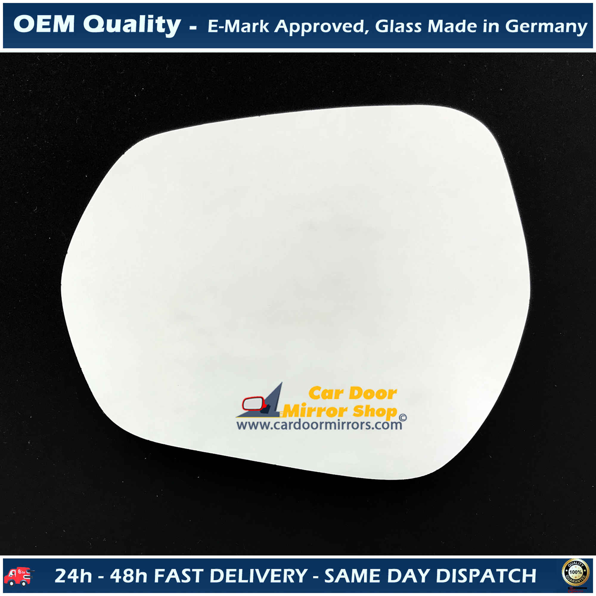 Ford Fiesta Wing Mirror Glass LEFT HAND ( UK Passenger Side ) 2017 to 2020 – Convex Wing Mirror