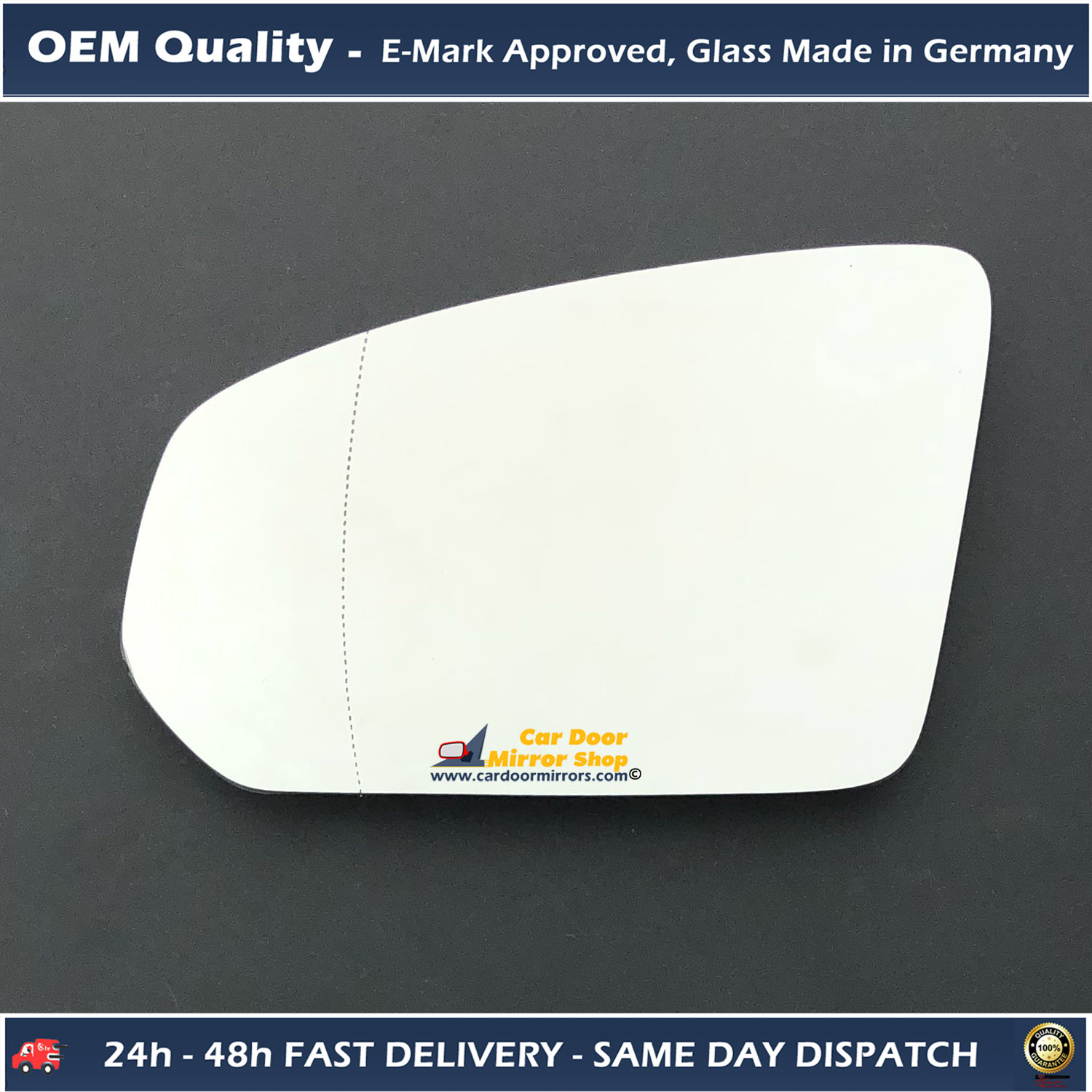 Volvo V60 Wing Mirror Glass LEFT HAND ( UK Passenger Side ) 2019 to 2020 – Wide Angle Wing Mirror