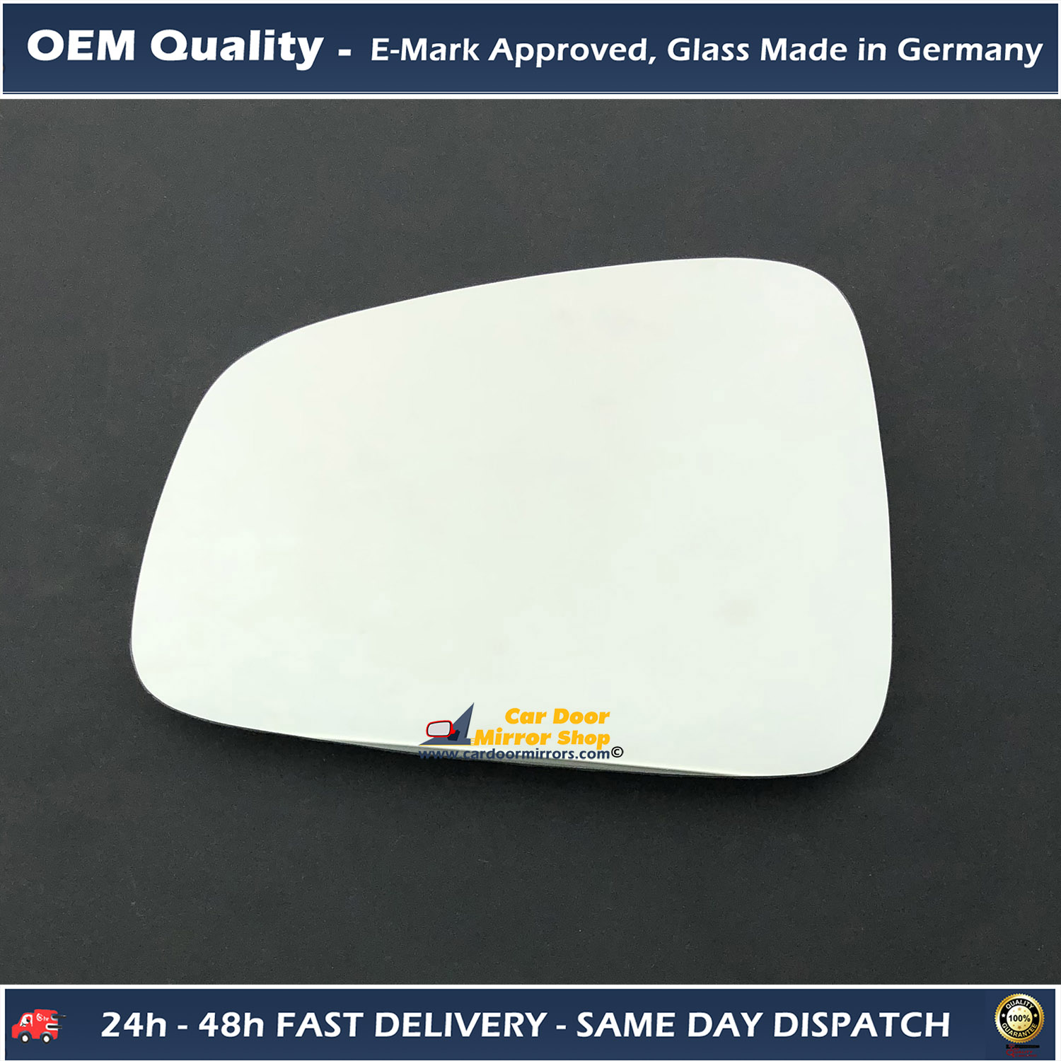 TESLA Model X Wing Mirror Glass LEFT HAND ( UK Passenger Side ) 2006 to 2010 – Convex Wing Mirror