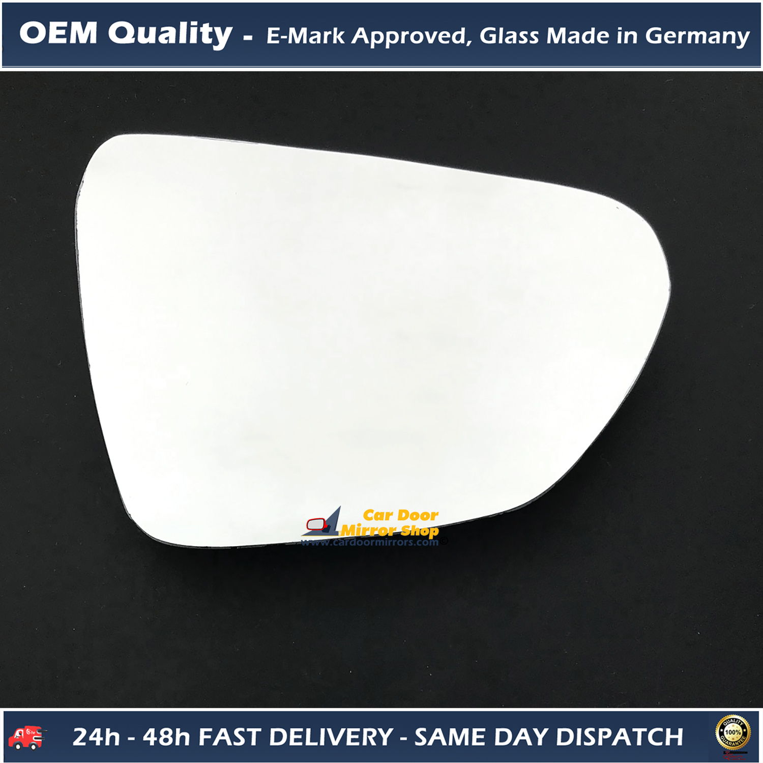 TESLA MODEL 3 Wing Mirror Glass LEFT HAND ( UK Passenger Side ) 2011 to 2018 – Convex Wing Mirror