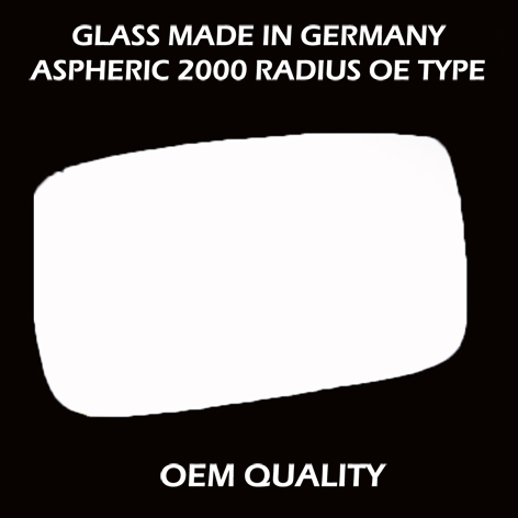 Volvo 240 Wing Mirror Glass LEFT HAND ( UK Passenger Side ) 1988 to 1993 – Convex Wing Mirror