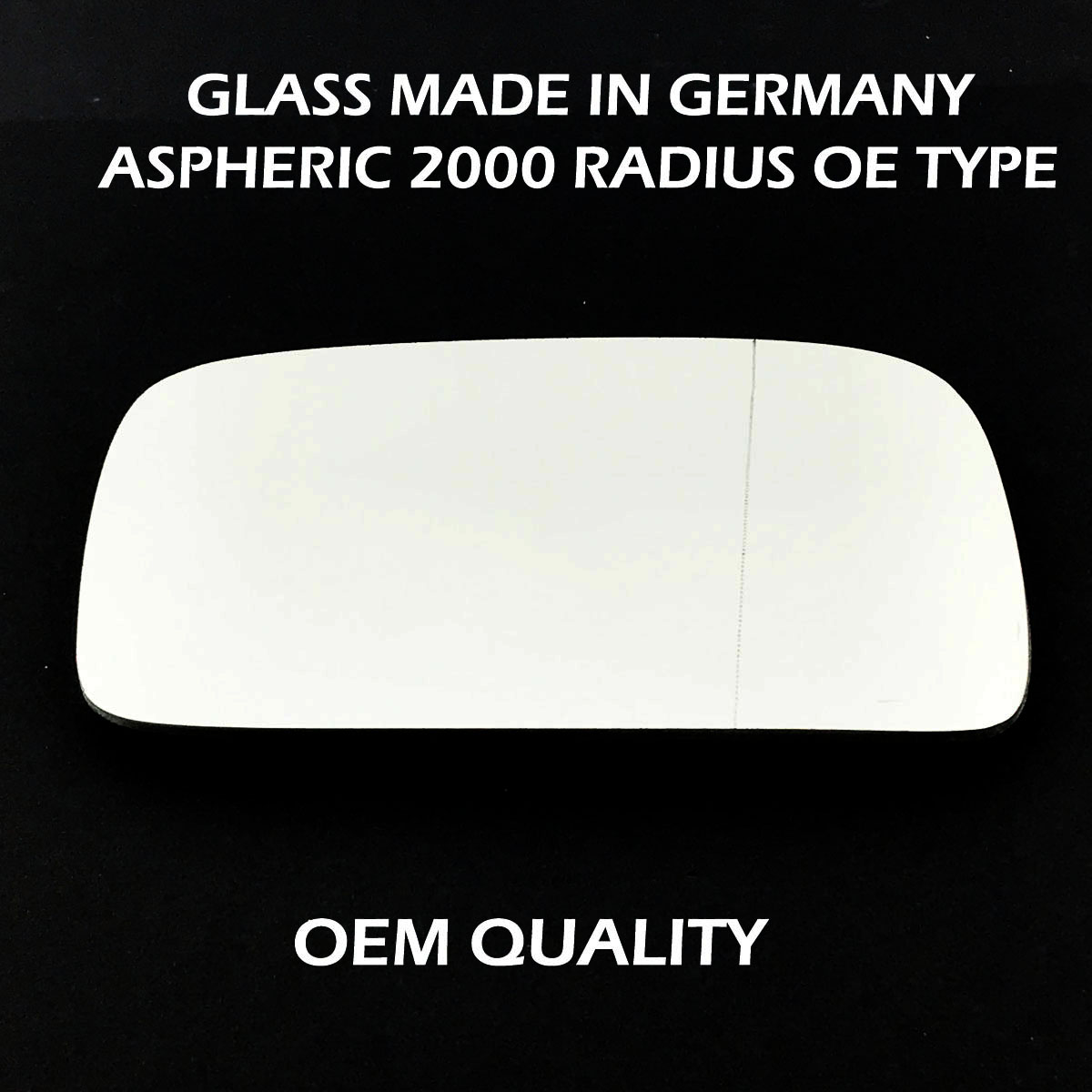 Volkswagen Jetta Wing Mirror Glass RIGHT HAND ( UK Driver Side ) 1984 to 2001 – Wide Angle Wing Mirror