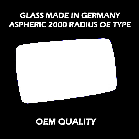 Ford Escort Wing Mirror Glass LEFT HAND ( UK Passenger Side ) 1990 to 1995 – Convex Wing Mirror