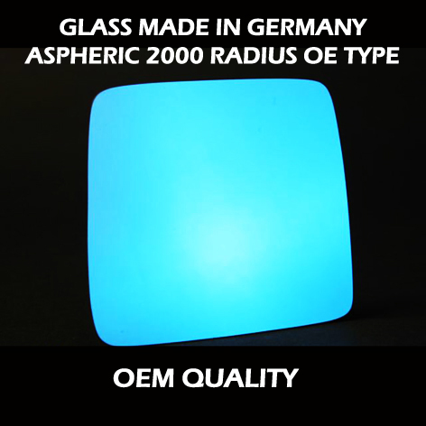 Mercedes E Class Wing Mirror Glass LEFT HAND ( UK Passenger Side ) 1985 to 1995 – Convex Wing Mirror ( Blue Tinted )