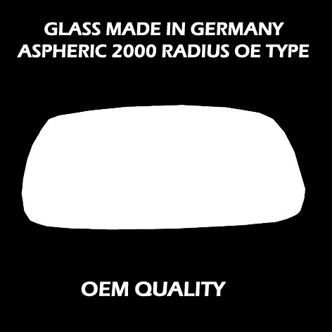 Ford Mondeo Wing Mirror Glass LEFT HAND ( UK Passenger Side ) 1993 to 2000 – Convex Wing Mirror