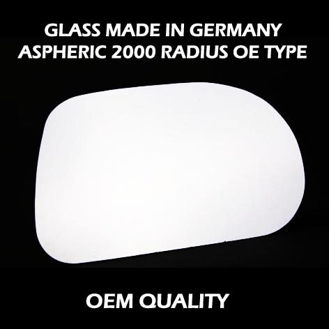 FIAT Brava Wing Mirror Glass RIGHT HAND ( UK Driver Side ) 1995 to 2002 – Convex Wing Mirror