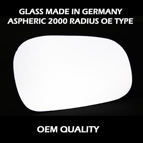 Rover 400 Series Wing Mirror Glass RIGHT HAND ( UK Driver Side ) 1996 to 1999 – Convex Wing Mirror