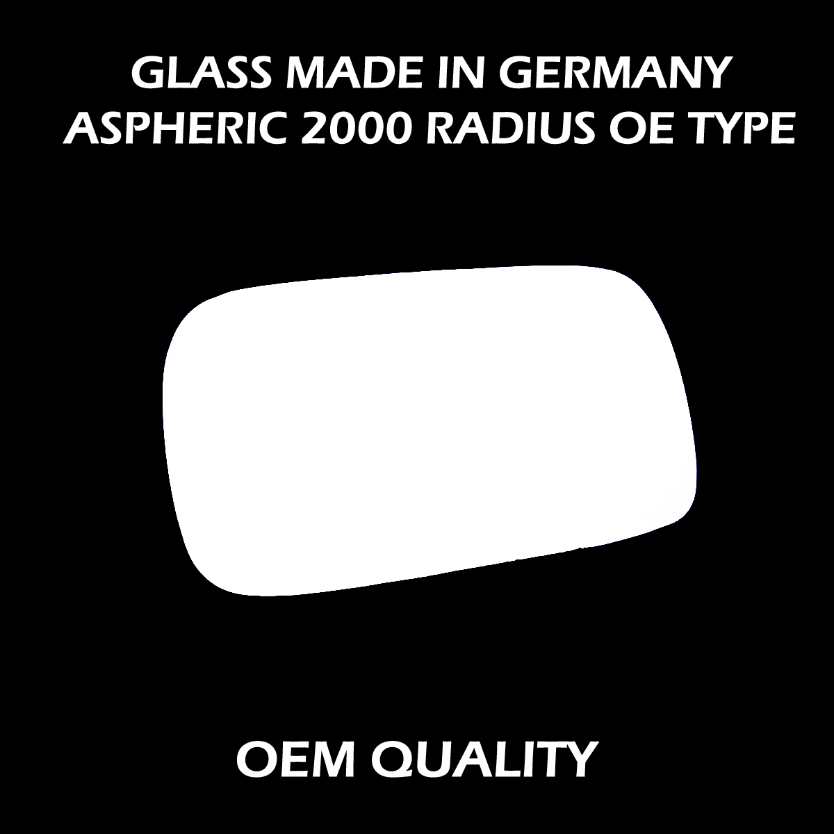 Nissan Almera Wing Mirror Glass RIGHT HAND ( UK Driver Side ) 1995 to 2000 – Convex Wing Mirror