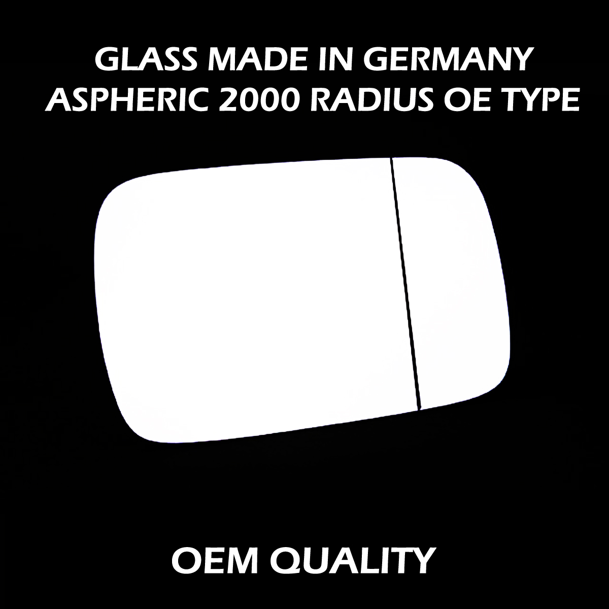 Volkswagen Polo Wing Mirror Glass RIGHT HAND ( UK Driver Side ) 1994 to 2000 ( MK3 ) – Wide Angle Wing Mirror