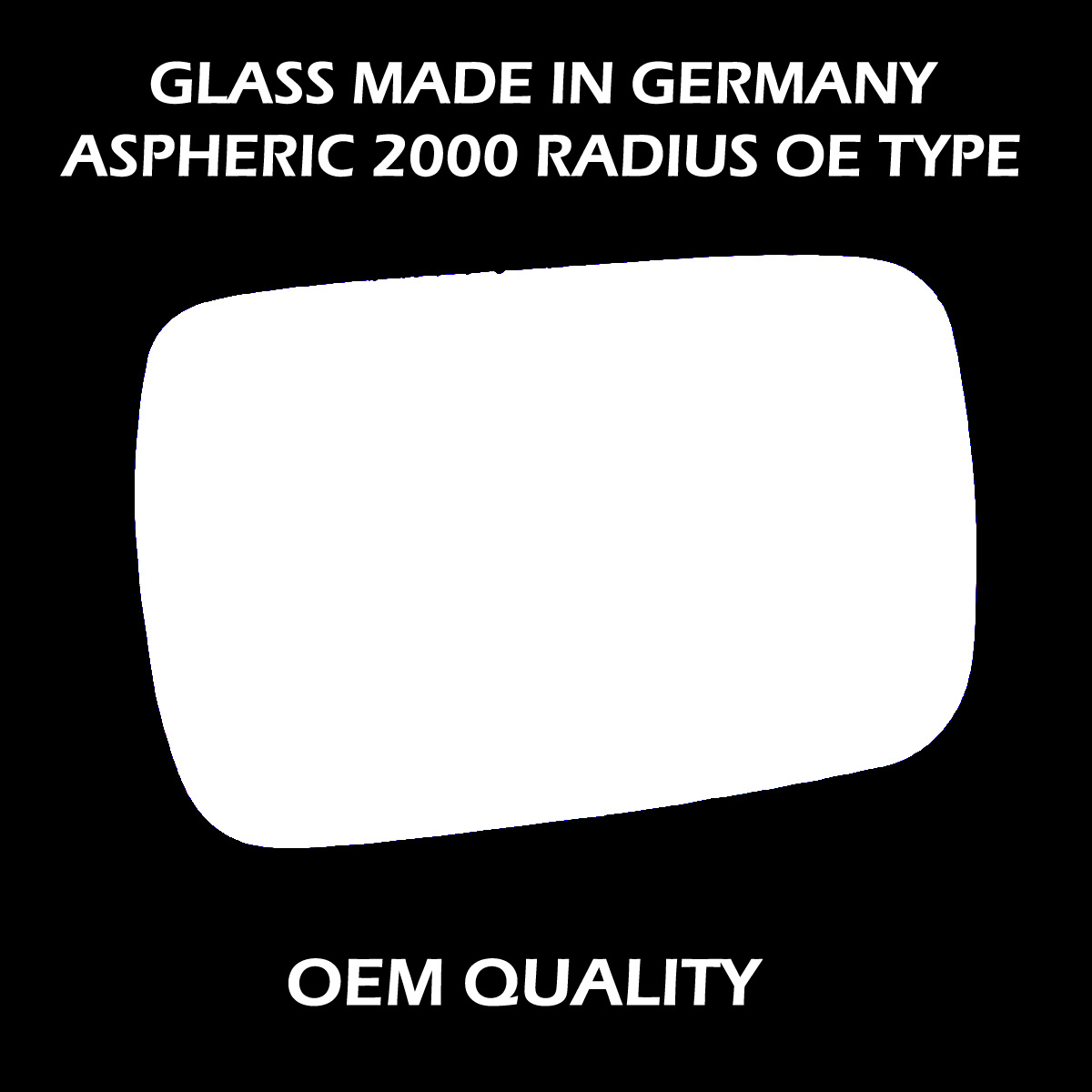 Volkswagen Polo Wing Mirror Glass LEFT HAND ( UK Passenger Side ) 1994 to 2000 ( MK3 ) – Convex Wing Mirror