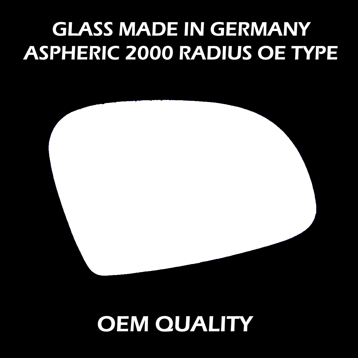 Citroen Saxo Wing Mirror Glass RIGHT HAND ( UK Driver Side ) 1995 to 2003 – Convex Wing Mirror
