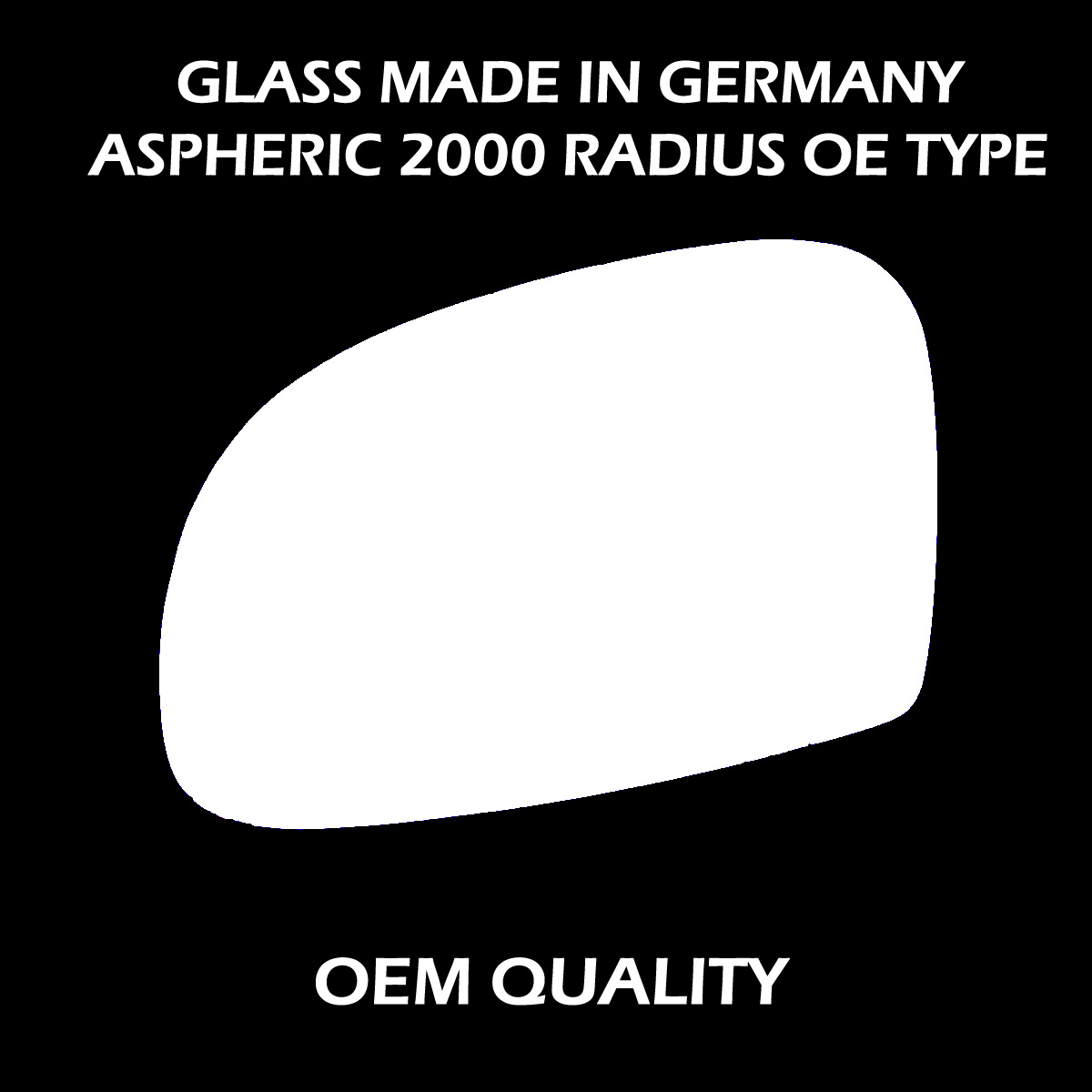 Citroen Saxo Wing Mirror Glass LEFT HAND ( UK Passenger Side ) 1995 to 2003 – Convex Wing Mirror