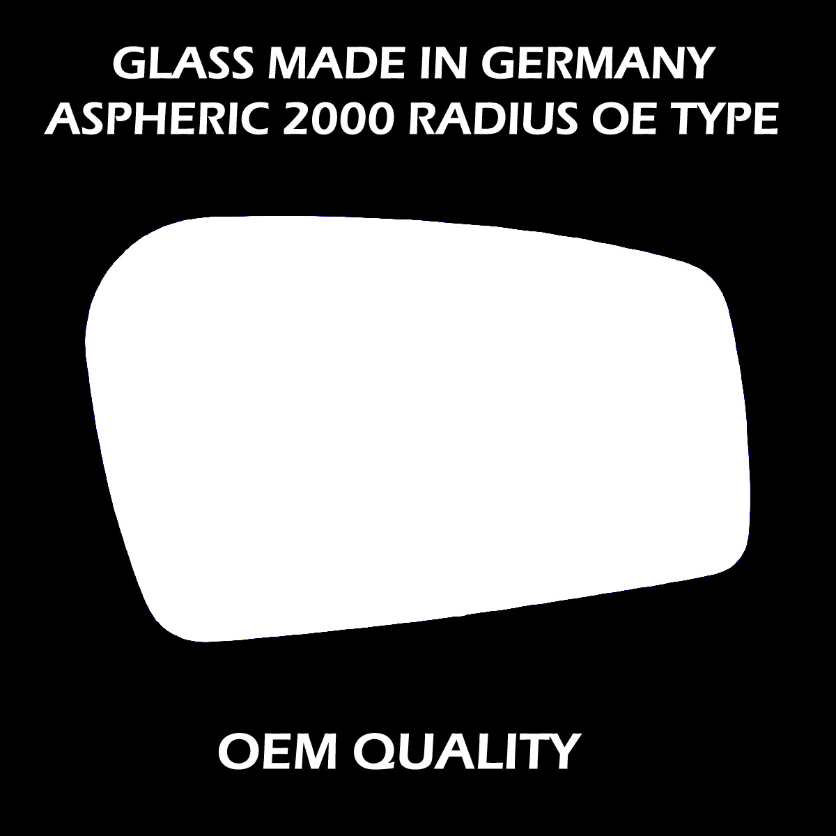 FIAT Ulysse Wing Mirror Glass RIGHT HAND ( UK Driver Side ) 1994 to 2002 – Convex Wing Mirror