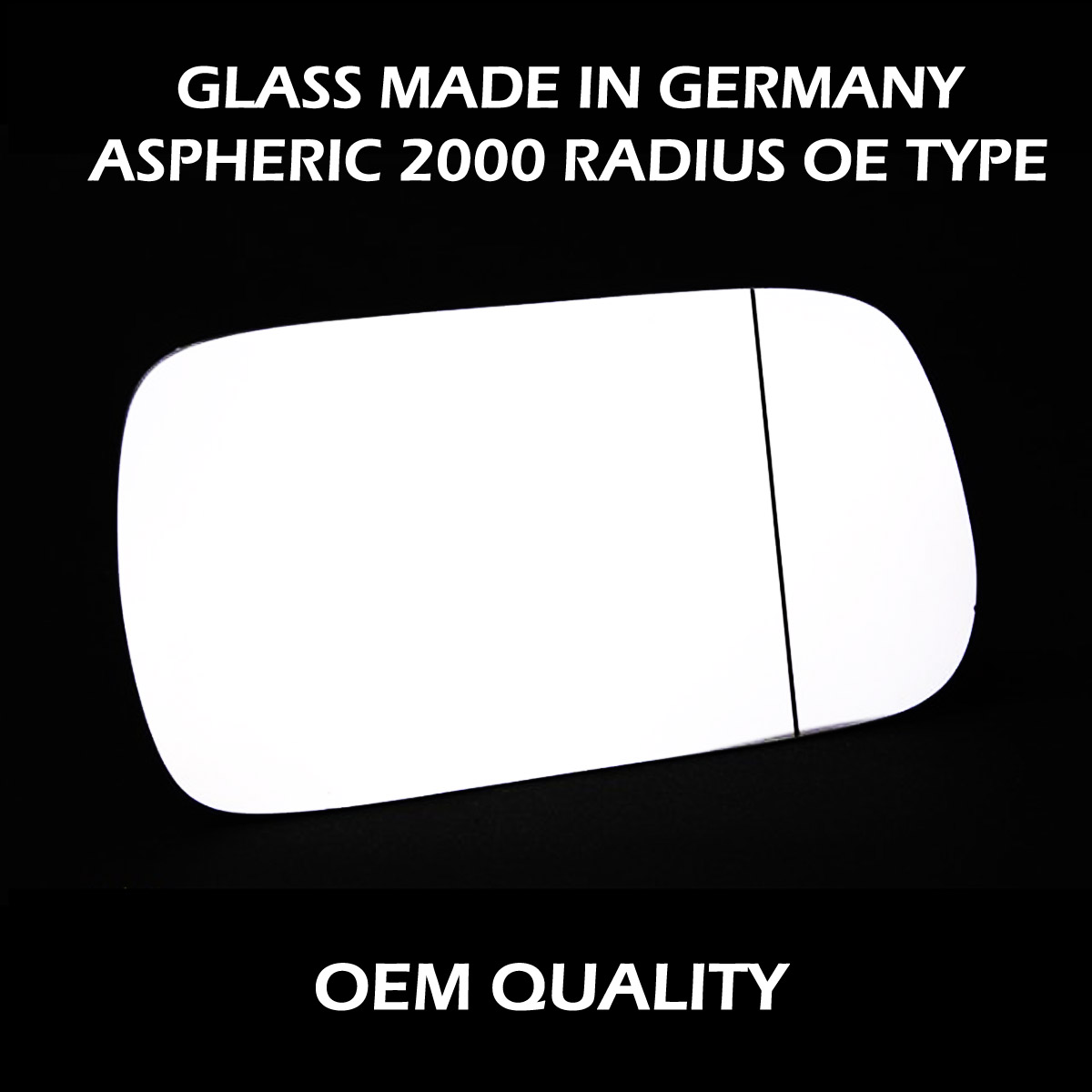 Nissan Primera Wing Mirror Glass RIGHT HAND ( UK Driver Side ) 1996 to 2001 – Wide Angle Wing Mirror