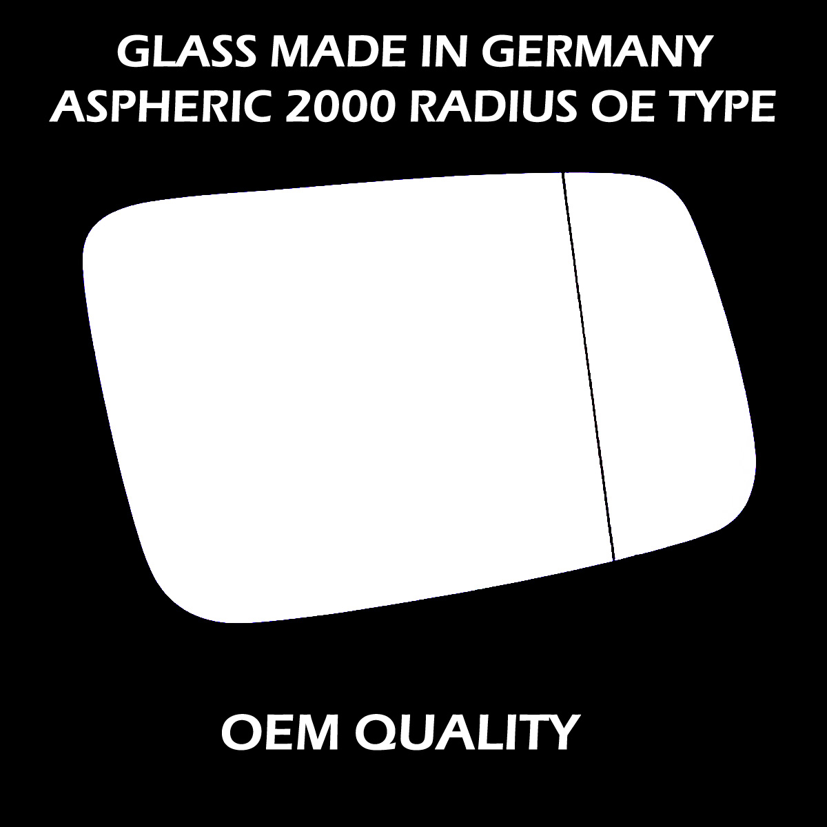 Volvo V70 Wing Mirror Glass RIGHT HAND ( UK Driver Side ) 1997 to 2000 – Wide Angle Wing Mirror