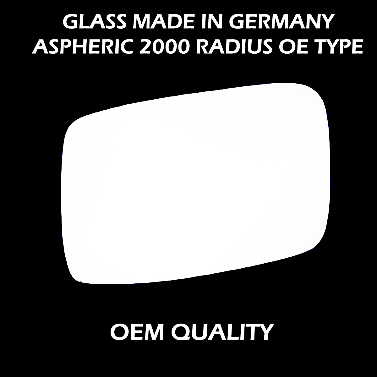 Volvo V70 Wing Mirror Glass LEFT HAND ( UK Passenger Side ) 1997 to 2000 – Convex Wing Mirror