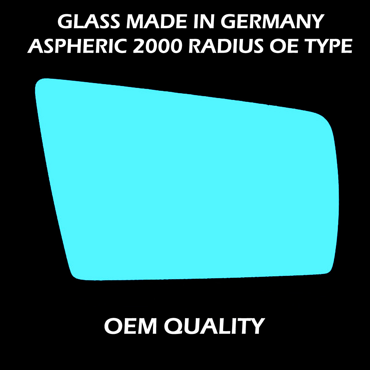 Mercedes S Class  Wing Mirror Glass RIGHT HAND ( UK Driver Side ) 1991 to 1998 – Convex Wing Mirror ( Blue Tinted )